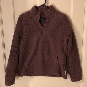 Abercrombie & Fitch half zip Sherpa pullover